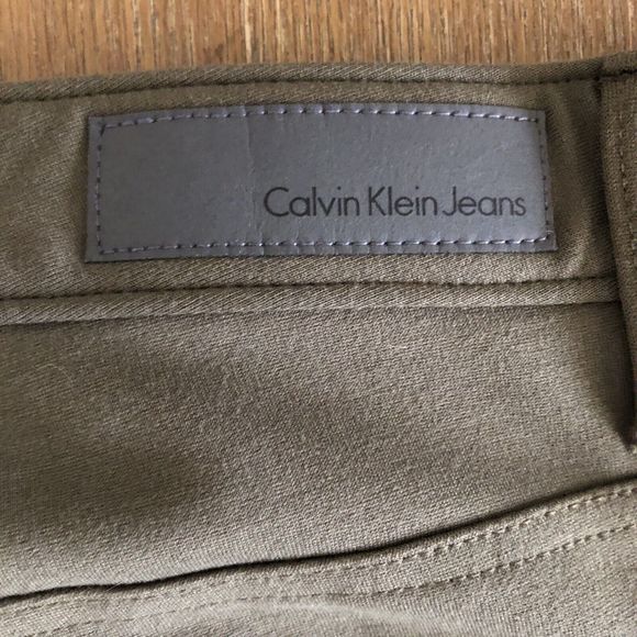 Calvin Klein Jeans Ponte Pants Womens 6 Skinny Leg Dark Green Stretchy Leggings - Picture 8 of 12